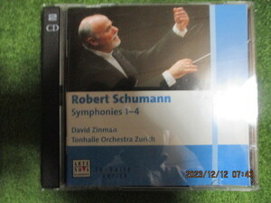 シューマン/交響曲全集(第１番～第４番)。指揮：ダビッド・ジンマン、演奏：チューリッヒ・トーンハレ・オーケストラ