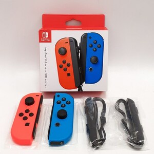 Nintendo SWITCH Joy-Con (L)ネオンレッド/(R)ネオンブルー HAC-A-JAEAA(JPN) ニンテンドースイッチ コントローラー 動作確認済み (中古品)