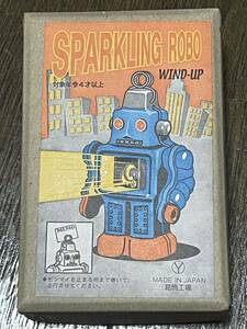 zen my tin plate springs Robot memory stand toy museum Showa Retro . ornament factory 