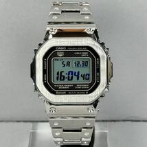 極美品 箱説付 G-SHOCK GMW-B5000D-1JF タフソーラー 電波受信 電波ソーラー マルチバンド6 Bluetooth対応モバイルリンク メタルバンド_画像5