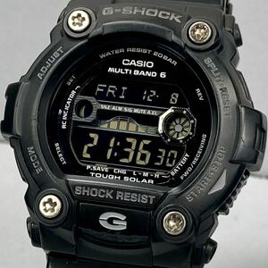 美品 G-SHOCK GW-7900B-1JF タフソーラー 電波受信 電波ソーラー マルチバンド6 ブラック 反転液晶 タイドグラフ/ムーンデータ 月齢表示