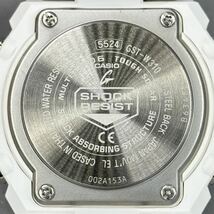 極美品 箱説付 G-SHOCK GST-W310-7AJF G-STEEL/Gスチール タフソーラー電波受信 電波ソーラー マルチバンド6 メタルベゼル ホワイト_画像8