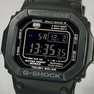 良品 CASIO G-SHOCK GW-M5610-1BJF タフソーラー 電波受信 電波ソーラー マルチバンド6 スクウェア ブラック スピード 反転液晶 オリジン 