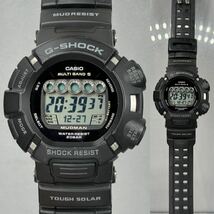 美品 G-SHOCK GW-9000-1JF MUDMAN マッドマン タフソーラー 電波受信 電波ソーラー マルチバンド5 ブラック デジタル マッドレジスト_画像3