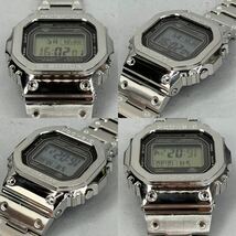 極美品 箱説付 G-SHOCK GMW-B5000D-1JF タフソーラー 電波受信 電波ソーラー マルチバンド6 Bluetooth対応モバイルリンク メタルバンド_画像4