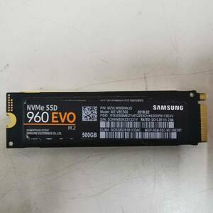 Samsung SSD 960 EVO 500GB 500.1 GB NVMe M.2 2280 PCパーツ フォーマット済み 動作確認済み