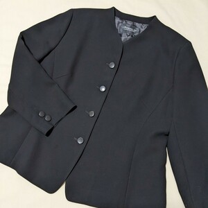 +FZ97 Francois 1er PIERRE BALMAIN ピエールバルマン ブラックフォーマル レディース 17号 17AR ジャケット 黒 礼服 喪服 冠婚葬祭