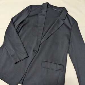 +FZ120 UNIQLO ユニクロ フォーマル レディース XL ジャケット テーラードジャケット 黒 無地 ビジネス セレモニー 大きいサイズ