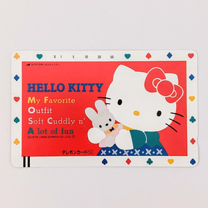 【1993】未使用！ テレカ 50度数 HELLO KITTY ハローキティ SANRIO サンリオ テレフォンカード テレホンカード イラスト レトロ