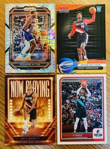 Blazers 4枚セット Deandre Ayton PRIZM / Scoot Henderson RC / Kris Murray / Matisse Thybulle