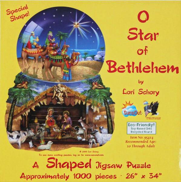 シェイプジグソーパズル　ー　O STAR OF BETHLEHEM 1000ピース