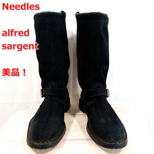 【美品】ニードルス　エンジニアブーツ　アルフレッド・サージェント　Needles　Alfred Sargent　サイズ８．５（27.0～27.5相当）　黒