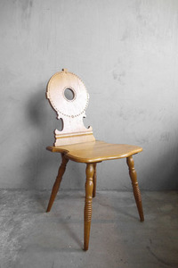 アンティーク　フランス　装飾デザイン　ウッドチェアー　C [csw-2065] 　椅子　店舗什器