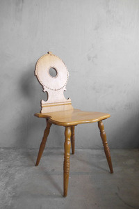 アンティーク　フランス　装飾デザイン　ウッドチェアー　B [csw-2066]　椅子　店舗什器