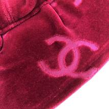 ▼希少 シャネル CHANEL ヴィンテージ ベロア ココマーク ハット 帽子 59 良品 ピンク系 RC4130_画像7