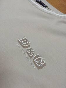 ■D&G■ベージュ色がナイス＆Nice!! G&D-Tシャツ(男性＆女性) Mサイズ ●ドルチェ＆ガッバーナ【DOLCE & GABBANA】