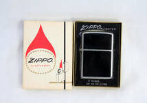 ②☆Zippo/ジッポー☆オイルライター☆BRUSH FINISH/ブラッシュフィニッシュ/No.200☆ブラック/黒☆箱入り☆☆_画像1