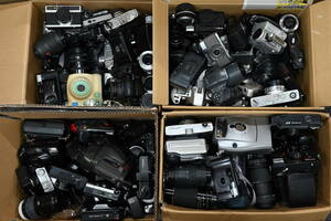 1A-612 カメラ ビデオ 光学機器 まとめて 大量 161個 ※説明欄に内容記載 Canon Nikon FUJIFILM Konica RICOH PENTAX OLYMPUS MINOLTA 他