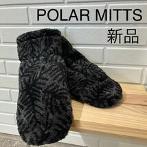 新品 POLAR MITTS ポーラーミッツ USA製 定価6380 ミトン 手袋 グローブ ネイティブ柄 裏地フリース ブラック レディース サイズS 玉mc2327_画像1