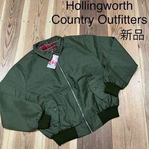 新品 Hollingworth Country Outfitters ホリングワース 定価15180 英国製 ハリトンジャケット スウィングトップ ジャンパー 玉mc2374