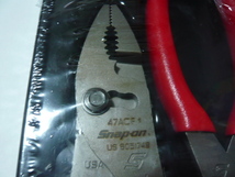 ☆Snap-on☆スナップオン☆ プライヤーセット☆PL307ACF☆87ACF、97ACF、47ACF☆ロングノーズ、コンビネーション☆レッド☆新品未使用☆_画像4