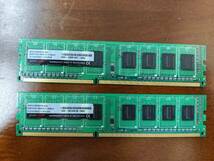 panram製 DDR3-1600 PC3-12800 4GB×2枚 計8GB メモリ デスクトップパソコン用　ECCなし_画像1