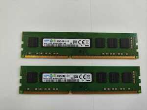 美品 SAMSUNG製 PC3-12800U DDR3L 1600MHz メモリ 8GB×2枚 計16GB デスクトップパソコン用 低電圧対応 複数在庫