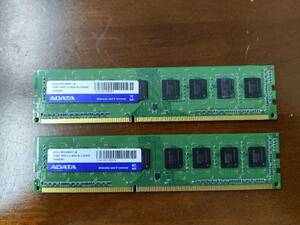 ADATA製 PC3-12800U DDR3 1600MHz メモリ 8GB×2枚 計16GB デスクトップパソコン用 低電圧対応 複数在庫