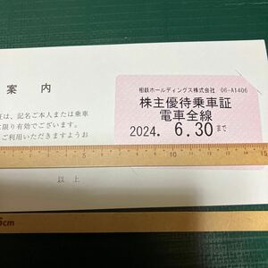 相鉄株主優待乗車証　相鉄 定期券　電車全線　簡易書留送料込