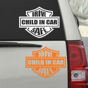 チャイルド インカー ステッカー/Child in Car/ハーレー風ベビーの画像1
