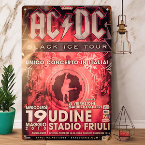 Rock Poster/ロックポスター【 AC/DC / エーシー・ディーシー 】ブリキ看板/雑貨/ヴィンテージ/メタルプレート/レトロ/アンティーク風 -16