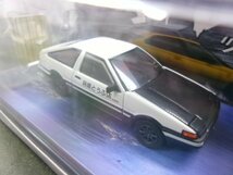 ホビージャパン 1/64 頭文字D イニシャルD AE86 スプリンター トレノ プロジェクトD 4A-GE エンジン付 2台セット (1534-176)_画像6