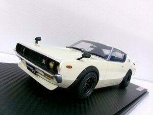 イグニッションモデル 1/18 ニッサン スカイライン 2000GT-R KPGC110 ケンメリ ホワイト ワタナベホイール (5125-510)