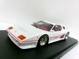 特注品 アイドロン 1/43 ケーニッヒ フェラーリ 512BBi ターボ BBSホイール ホワイトパール/レッド (2255-92)