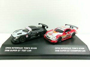 京商 ? 1/64 オープン インターフェース トムス SC430 2006 テストカー & チャンピオンカー セット (6143-82)