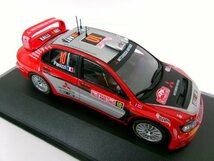 イクソ 1/43 ミツビシ ランサー WRC #10 モンテカルロラリー 2005 3位 G.Panizzi (6144-117)_画像5