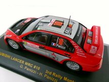 イクソ 1/43 ミツビシ ランサー WRC #10 モンテカルロラリー 2005 3位 G.Panizzi (6144-117)_画像6