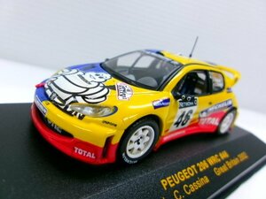 イクソ 1/43 プジョー 206 WRC #46 グレートブリテン 2002 V.ロッシ (6144-141)