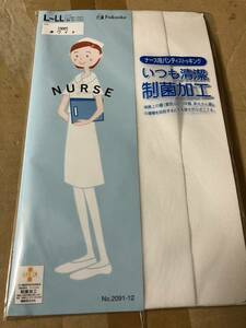 fukuske ナース用パンティストッキング L-LL ホワイト 制菌加工 nurse 看護婦 パンスト タイツ フクスケ 福助 panty stocking 白 white