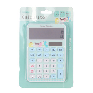 * Sanrio / set * character calculator calculator character count machine count electron count machine desk calculator desk count machine single 3 battery solar 12 column 1 2 ta