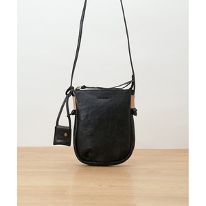 * BLACK * toleurkau leather tuck Mini sakoshutoleur shoulder bag 11875to-la shoulder bag shoulder bag 