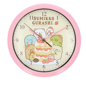 ☆ すみっコ/ピンク2 ☆ キャラクター 掛け時計 キャラクター 掛け時計 ウォールクロック 壁掛け時計 すみっコぐらし グッズ