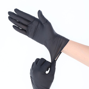 * black * M size *nitoliru Try 3 powder free nitoliru gloves powder free food sanitation law conform blue blue nitoliru glove 