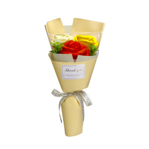 * orange *fea Lee 3 wheel bouquet soap flower bouquet fea Lee 3 wheel bouquet a-tifi car ru flower arrange 