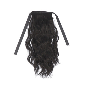 * natural black * ribbon type * wig ponytail pmyka018 wig ponytail long wig ek stereo 