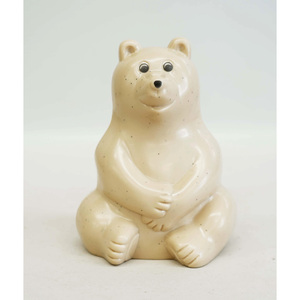 ☆ アイボリー ☆ ポーラーベアバンク 貯金箱 ポーラーベアバンク 貯金箱 置き物 小銭 お金 シロクマ 北欧 かわいい コンパクト polar bear