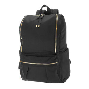 * 162. black mother z rucksack lady's . hook and loop fastener rucksack mail order light weight light high capacity A4 mama bag mama rucksack rucksack sa