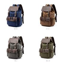 ☆ グレー ☆ リュック 大容量 kbag22 リュック メンズ おしゃれ キャンバス リュックサック バックパック デイパック 通学 通勤 大容量_画像10