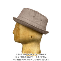 ☆ ベージュ ☆ ReqHatter 308 コットンポークパイハット 帽子 メンズ ハット ReqHatter RH308 レックハッター コットンポークパイハット_画像5