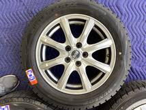 バリ山　185/60R15 アルミ付スタッドレス　DUNLOP WINTER MAXX WM02/2020年製造４本セット　15x6J 5x100 ET43 ハブ径約55 170系シエンタ_画像5